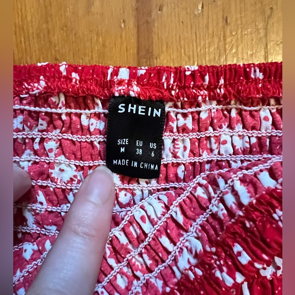 SHEIN Off Shoulder Ruffle Trim - Picture 2 of 3